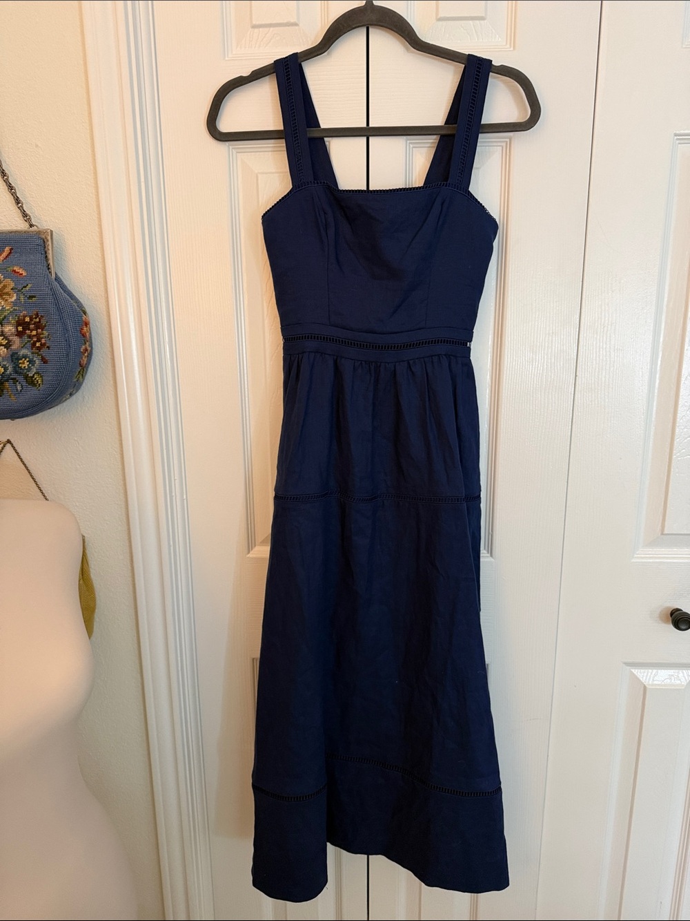 Reformation Everett Linen Dress in Dunabe NWOT